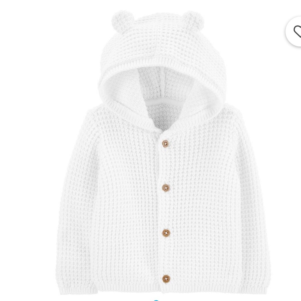 White sweater - size 3M